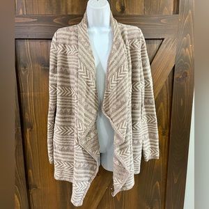 Lucky Brand open Front Cardigan Sweater Women size L